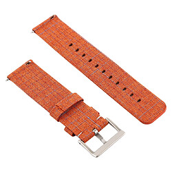 Acheter Wewoo Bracelet pour montre connectée Dragonne en toile mode simple Fitbit Versa / 2 Orange clair