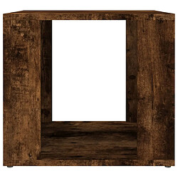 Acheter vidaXL Table de chevet Chêne fumé 41x40x36 cm Bois d'ingénierie