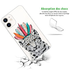 Avis Coque iPhone 12 mini souple transparente Léopard Indien Motif Ecriture Tendance Evetane