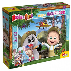 Acheter Lisciani, Maxi Puzzle pour enfants à partir de 3 ans, 2 x 12 pièces - Masha et Michka 86122