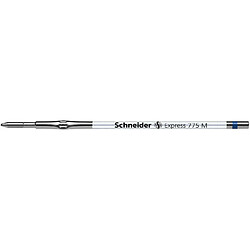 Schneider Novus Schneider 7763 Lot de 10 mines d'encre indélébile Express 775 pour stylos à bille, pointe médium Bleu