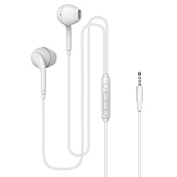 Écouteurs Jack 3.5mm avec Micro Son de qualité Fairplay Blanc 