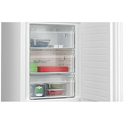 Réfrigérateur combiné 60cm 363l nofrost blanc - kg39nxwdf - SIEMENS pas cher