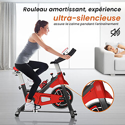 Avis BIGZZIA Vélo d'appartement d'intérieur - Exercice de fitness à domicile - Avec siège et guidon réglables - Résistance réglable - Écran LCD - Max Charge: 120 kg