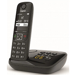 Téléphone sans fil dect noir avec répondeur - as690anoir - GIGASET