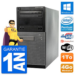 PC Tour Dell OptiPlex 3020 Intel G3220 RAM 4Go Disque Dur 1To Windows 10 Wifi · Occasion 