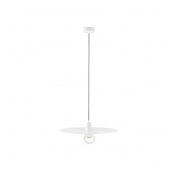 faro Suspension blanche Plat 1 ampoule