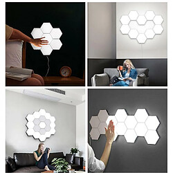 Justgreenbox Touch Sensor Quantum Appliques Murales Forme Hexagonale Nid D'Abeille - 292868385-5Pcs-lwp-EU-pg pas cher