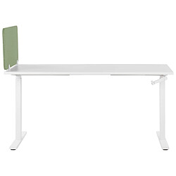 Acheter Beliani Séparateur de bureau vert 72 x 40 cm WALLY