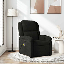 Maison Chic Fauteuil de massage inclinable,Fauteuil luxe de relaxation noir velours -MN52807