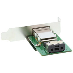 Support adaptateur InLine® SAS Low Profile externe SFF-8088 à SFF-8087 interne