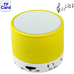 Yonis Enceinte Bluetooth Puissante Portable TF 3W Mini Enceinte Bluetooth V2.1 Stéréo Pour Tous Téléphones Mobiles Support Mains-Libres Batterie Rechargeable Jaune YONIS