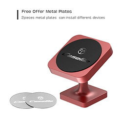 Acheter Wewoo Support Voiture rouge pour iPhone, Galaxy, Sony, Lenovo, HTC, Huawei et autres Smartphones Universel Stand Paste Type 360 Degrés Rotation Magnétique de Téléphone,