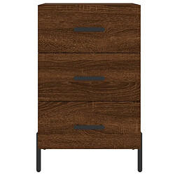 Acheter vidaXL Table de chevet chêne marron 40x40x66 cm bois d'ingénierie