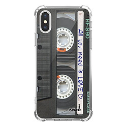 Coque iPhone X/ Xs anti-choc souple avec angles renforcés transparente Cassette Evetane