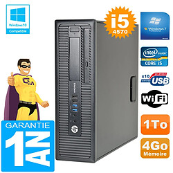 PC HP EliteDesk 800 G1 SFF Core I5-4570 4Go Disque 1 To Graveur DVD Wifi W7 · Occasion 