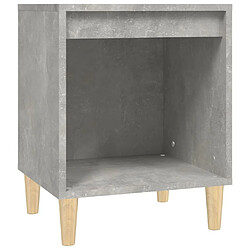 Maison Chic Lot de 2 Tables de chevet - Tables de Nuit Gris béton 40x35x50 cm pas cher