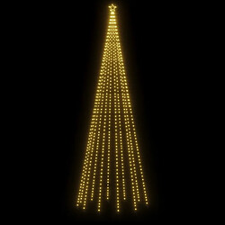 Avis vidaXL Sapin de Noël avec piquet 732 LED blanc chaud 500 cm