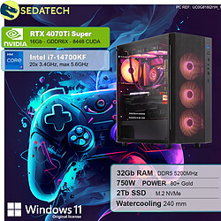 Sedatech PC Gamer Pro • Intel i7-14700KF • RTX4070Ti Super • 32 Go DDR5 • 2To SSD M.2 • Windows 11