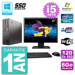 PC Fujitsu Esprimo E520 Ecran 27" i5-4570 RAM 8Go SSD 120Go Graveur DVD Wifi W7 · Occasion 