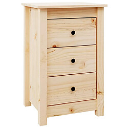 vidaXL Table de chevet 40x35x61,5 cm Bois de pin massif