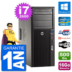 PC Tour HP Z210 Intel Core i7-2600 RAM 16Go Disque Dur 500Go Windows 10 Wifi - Occasion