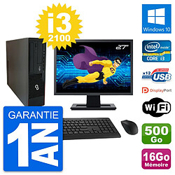 PC Fujitsu E910 DT Ecran 27" Intel i3-2100 RAM 16Go Disque 500Go Windows 10 Wifi · Occasion 