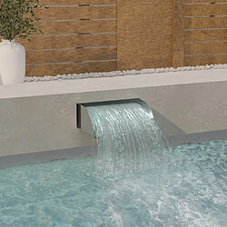 vidaXL Cascade avec LED 45x34x14 cm Acier inoxydable 304