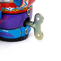 Wind Up Drummer Panda Jouets Mécaniques Anciens Robot Panda Métallique Collection Cadeau Enfant