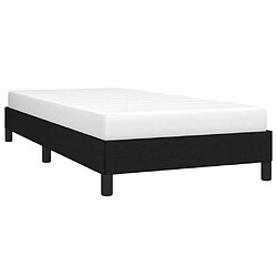 Avis Maison Chic Lit adulte - Lit simple Cadre de lit,Structure du lit Contemporain Noir 100x200 cm Tissu -MN32545