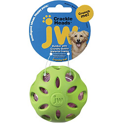 Avis JW Jouet Crackle Ball Medium De, Balle en Caoutchouc avec Un C?ur en Bouteille Plastique pour Les Chiens pour Chien Taille M