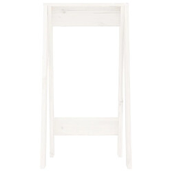 Acheter vidaXL Tabourets lot de 2 blanc 40x40x75 cm bois massif de pin