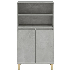 Avis Maison Chic Buffet,Meuble de Rangement,commode pour salon,Cuisine Gris béton 60x36x110 cm Bois d'ingénierie -MN82960