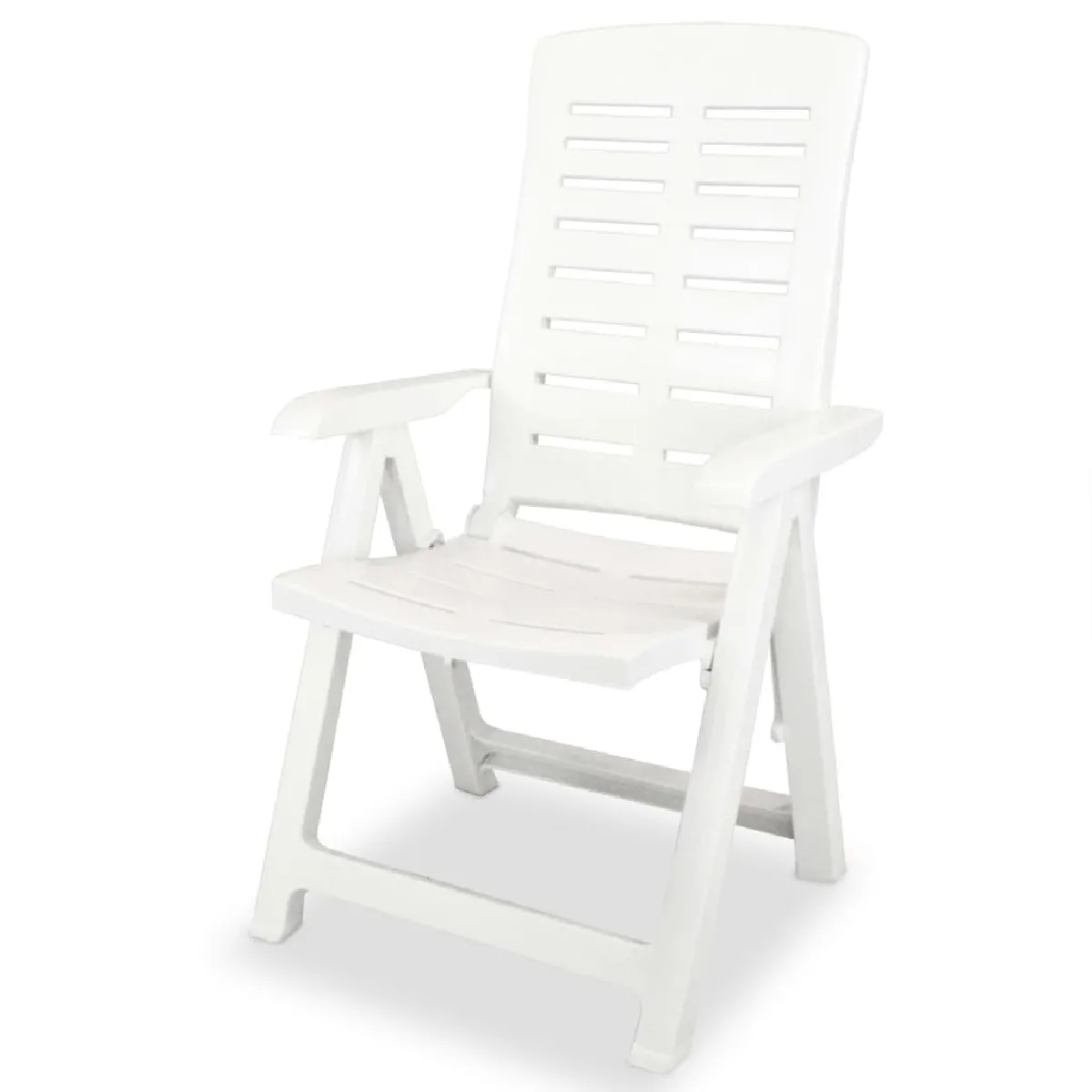 Maison Chic Mobilier de bistro et chaises de jardin 3 pcs Plastique Blanc -GKD235224 pas cher