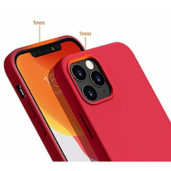 Avis Riffi Riff Coque arrière souple en silicone fin et souple pour Apple iPhone 12 Pro Max Rouge