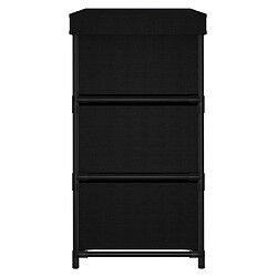 Avis vidaXL Armoire de rangement avec 6 tiroirs 55x29x55 cm Noir Acier