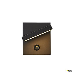 Applique extérieure SLV ABRIDOR SENSOR, anthracite, LED, 14W, 3000K/4000K, IP54, détecteur de mouvements