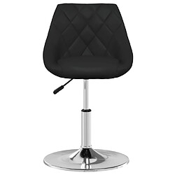 vidaXL Tabouret de bar Noir Similicuir