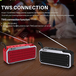 Acheter Yonis Mini Enceinte Bluetooth Portable Stéréo TWS Support Carte TF FM AUX U Disk Appel Mains Libres