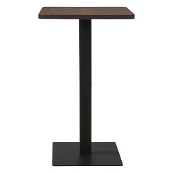 vidaXL Table de bistro Cendre foncé 70x70x107 cm