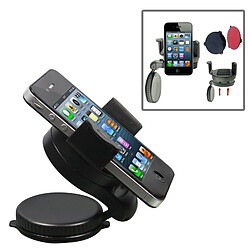 Wewoo Support Holder pour l'pour iPhone, Galaxy, le Sony, Lenovo, HTC, Huawei, et d'autres Smartphones de la largeur 75mm ou moins universel de voiture de rotation de 90 degrés de pare-brise, 