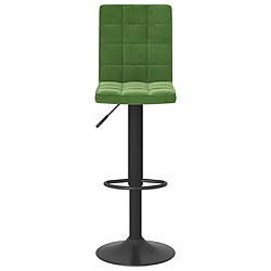 Avis vidaXL Tabourets de bar lot de 2 vert foncé velours