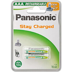 Panasonic PILE ACCUMULATEUR LR03 RECHARGEABLE 1.2V-750 MAH