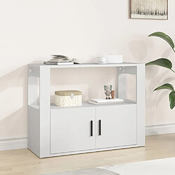 vidaXL Buffet Blanc 80x30x60 cm Bois d'ingénierie 