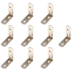 10pcs attaches d'angle en acier épaissie support angle droit ensemble 50x50x20mm support d'angle pour support de cadre de meuble