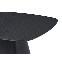 Acheter Vente-Unique Table à manger 4 personnes placage frêne - Noir - MINAZELA