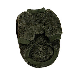 Manteau d'hiver chaud pour chat Chien Chat Manteau Chaud Petit Chiot Vêtements D'extérieur Confortables Vert Foncé-S