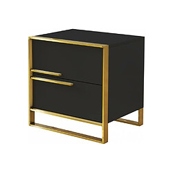 Meubler Design Tables De Chevet Or Veneto - Noir