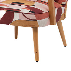 Avis Fauteuil scandinave avec imprimés orange et terracotta