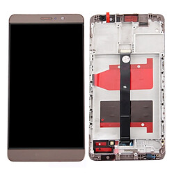 Wewoo Pièce détachée pour Huawei Mate 9 or écran LCD + tactile Digitizer Assemblée avec cadre moka 